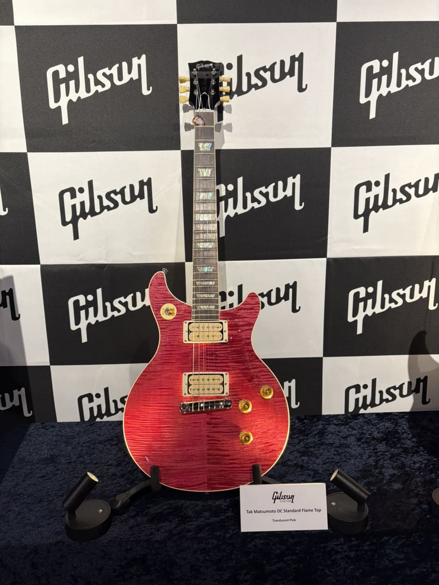 Tak Matsumoto DC Standard Flame Top / Translucent Pink
